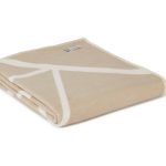 Cotton Reversible Twig Beige Throw