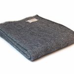 Fishbone Throw in Navy