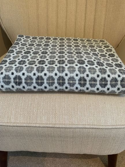 Milan Grey Lambswool Throw by Bronte