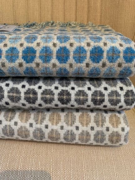 Milan Grey Lambswool Throw by Bronte