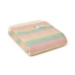 Stripe Pure New Wool Throw Summer Breeze