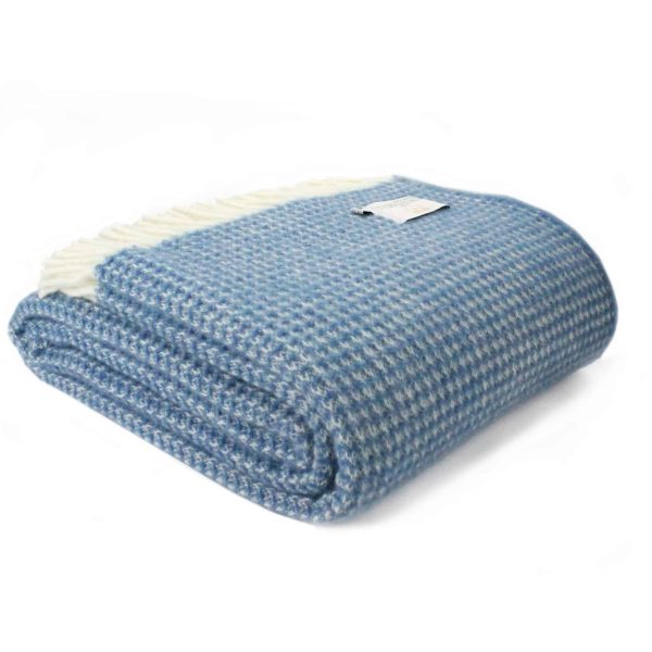 Extra Large Blue Waffle Throw