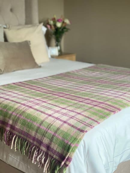 Cottage Style Throw In Pink And Green