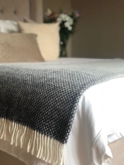 Ombre Throw in Pebble