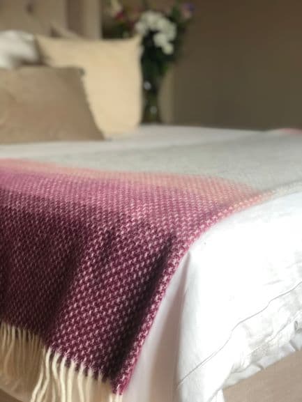 Large Ombre Throw in Rosewood