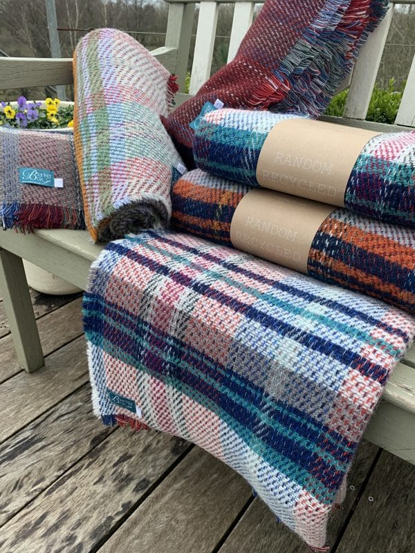 Medium Size Assorted Coloured Recycled Wool Blankets