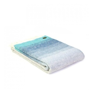 Ombre Throw in Seaside Blue
