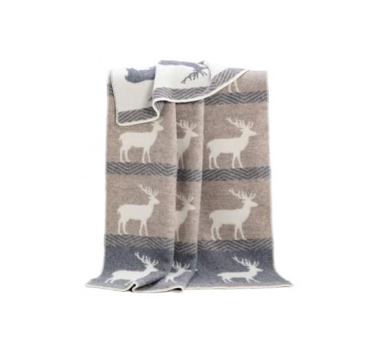 Deer Themed Reversible Blanket